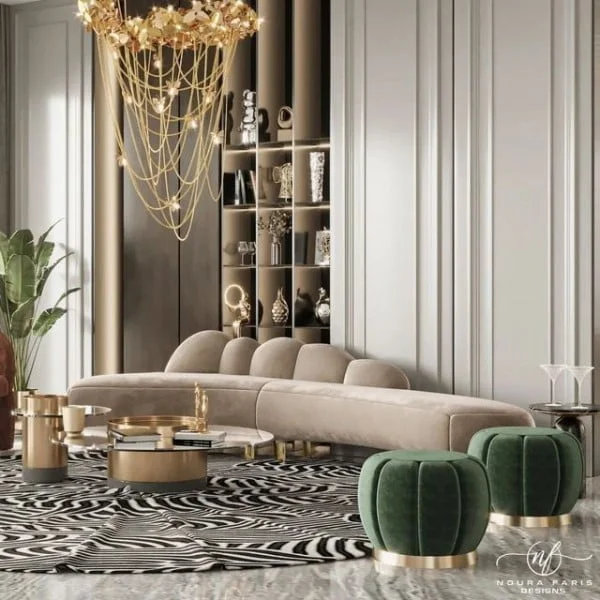McQueen Chandelier modern living room idea