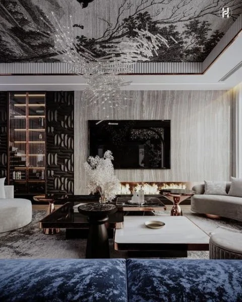 Astonishing Living Room Project by Ahmed Hussein Designs modern living room idea