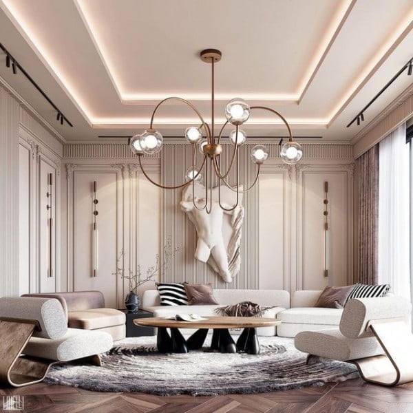 Warm Tones Living Room Design modern living room idea
