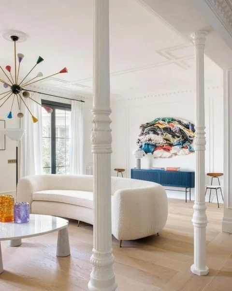 Apartment of Charm and Character modern living room idea
