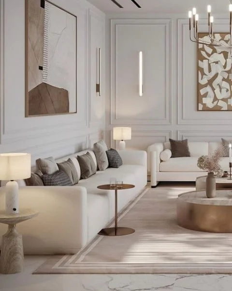 Earth Tones Living Room modern living room idea