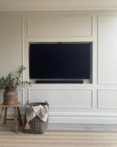 Framed TV Wall tv wall idea