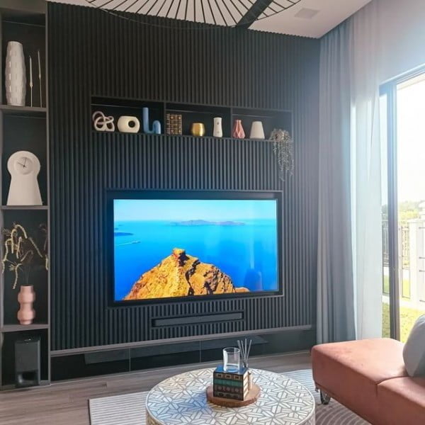 Mr. & Mrs. S TV Wall tv wall idea