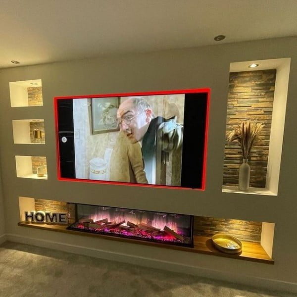 Glazer 1500 Fire Media Wall tv wall idea