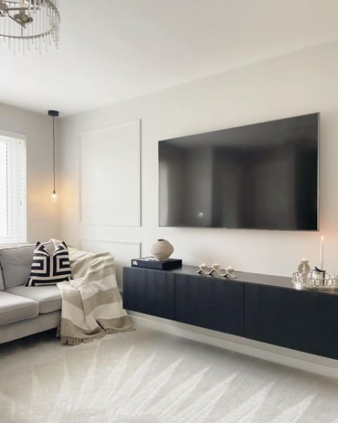 The Kinloch Home TV Wall tv wall idea