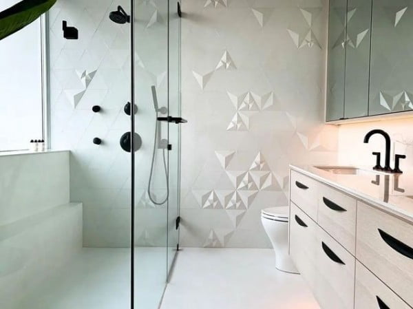 Paper Crane 3D Concrete Tiles bathroom wall tile