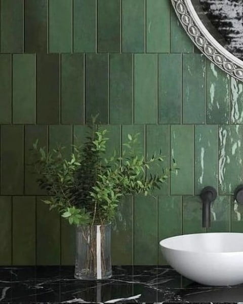 Kalafrana Ceramics Vertical-Brick Pattern bathroom wall tile