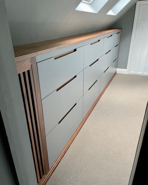 Eaves Storage Cabinet bedroom storage idea