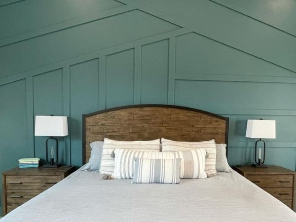 Chianne Gething's Bedroom Accent Wall bedroom with accent wall