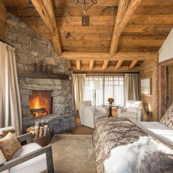 Edelyn Militar Brennan bedroom with fireplace