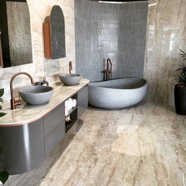 Premium Concrete Range concrete bathtub