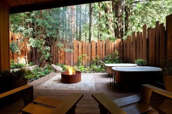 Rustic Spa Garden Fence privacy fence