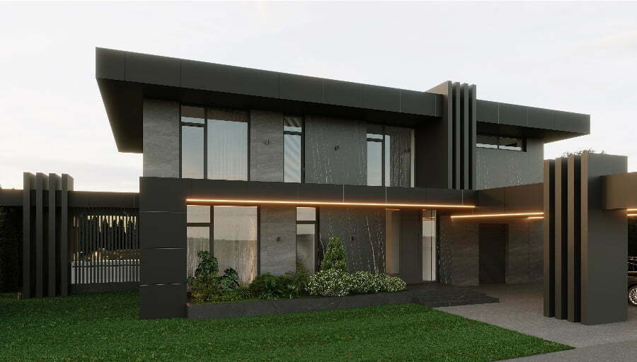 modern house facade