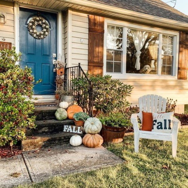 Bright Yellow Door accent door design