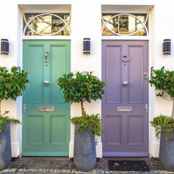 Green or Purple Accent Door accent door design