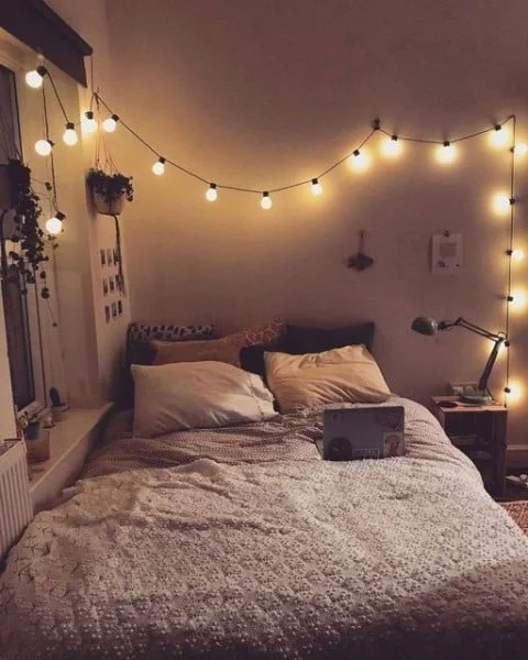 Bedroom Goals! ππΌ bedroom with fairy lights