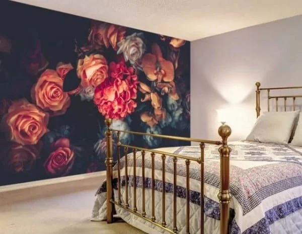 My Bedroom My Kingdom bedroom with feature wall