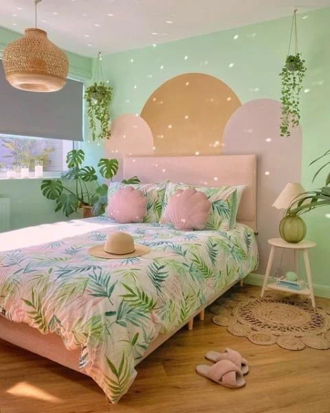 Helen bedroom with feature wall