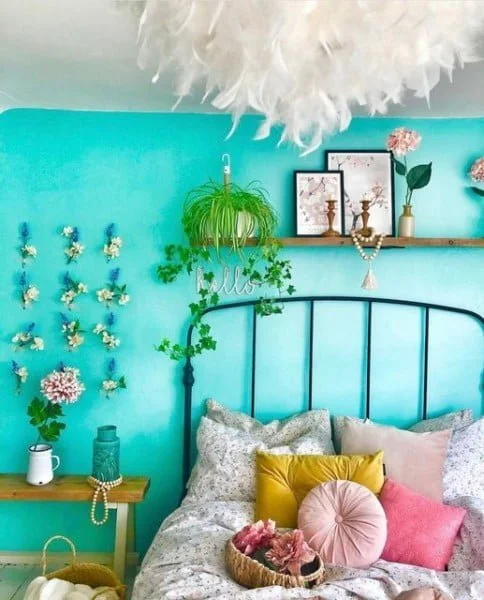 Em Poppy Ralph and The Ned🤩 bedroom with feature wall