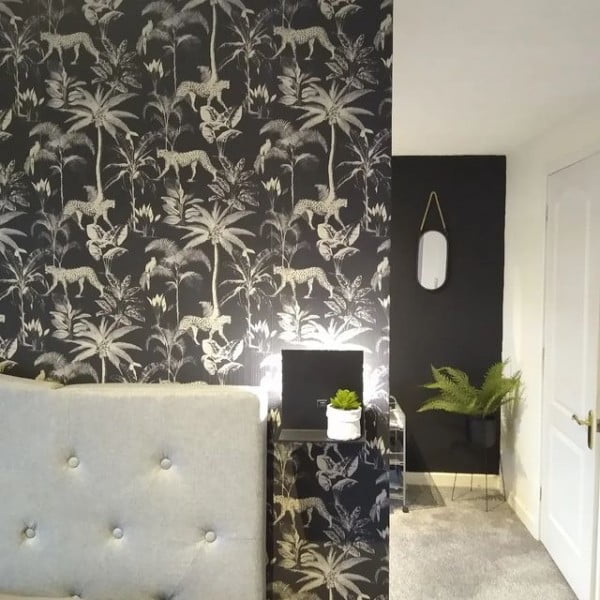 Mid Week Madness! bedroom with feature wall