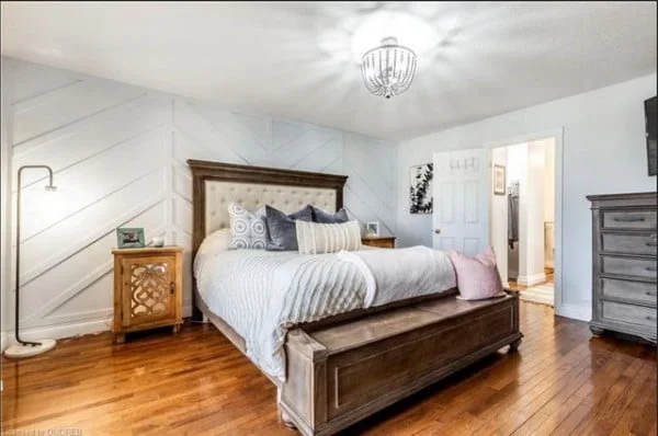 Custom Wall Design bedroom with feature wall