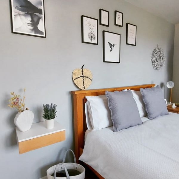 Margaret bedroom with grey walls