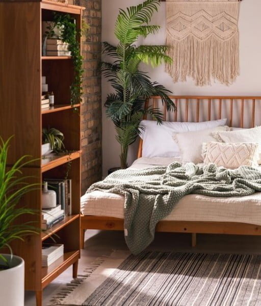 Walker Edison | Furniture & Decor bedroom with plants