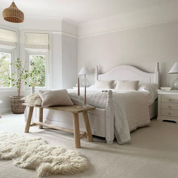 Becs - Cambridge, UK bedroom with white furniture