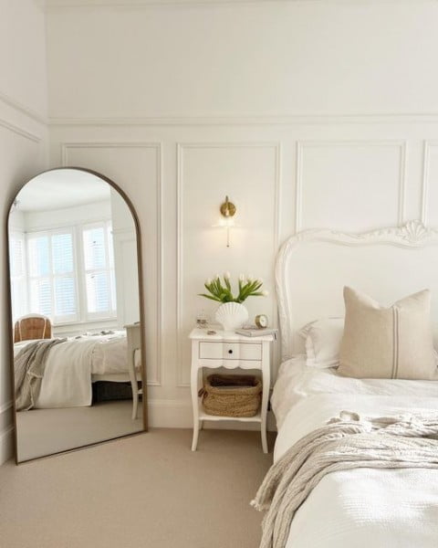 Laura | Edwardian-on-Sea bedroom with white furniture