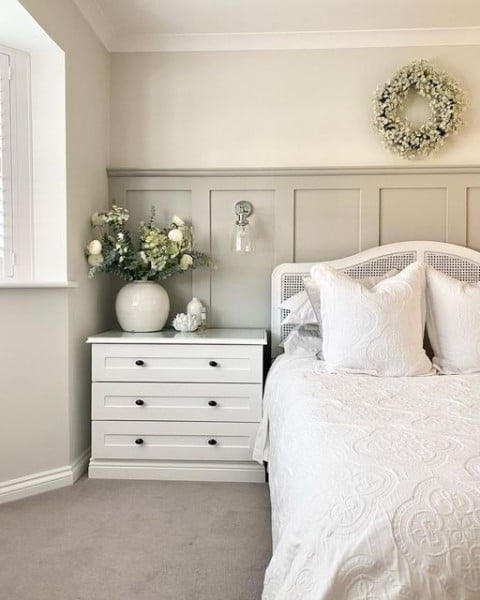 Fabric Bedroom Design bedroom with white furniture