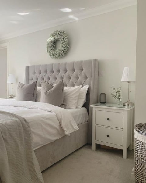 Home on the Crescent X bedroom with white walls
