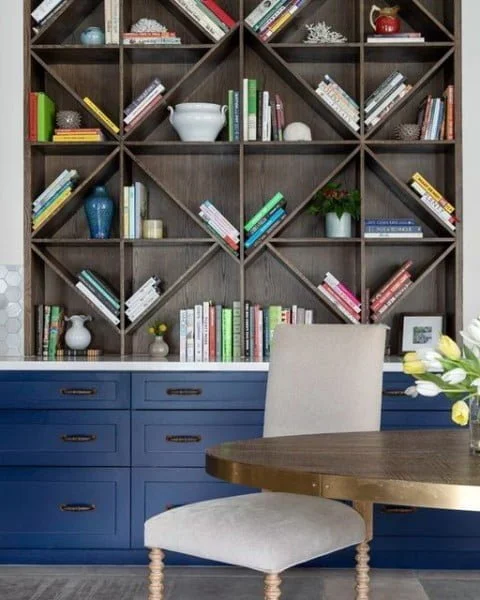Geometric Shelving creative book storage