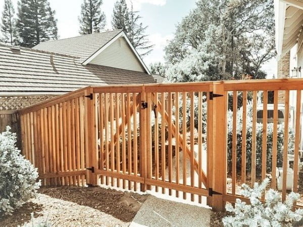Classic 2x2 Picket Fence Gate fence gate