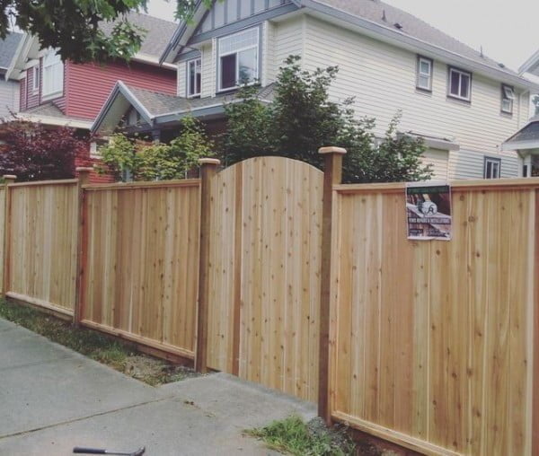 SR Target Cedar Fence Panels fence gate