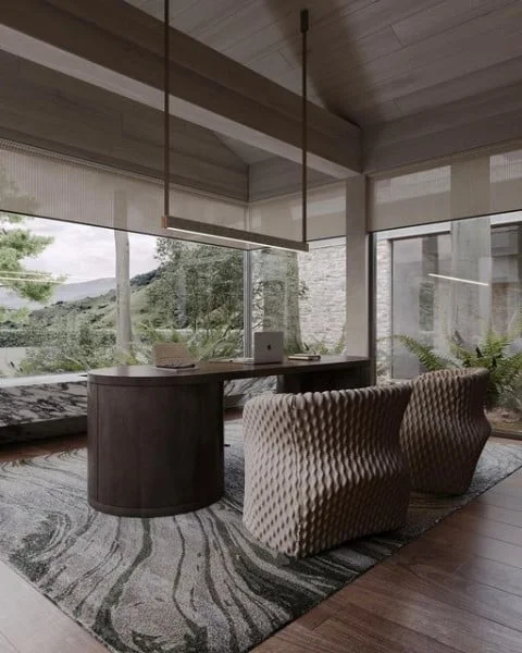 Minimalist Home Office living room desk