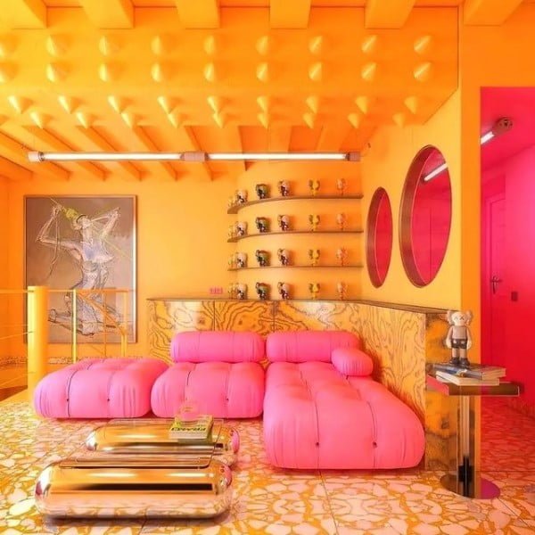 Pink Panther Room modular sofa