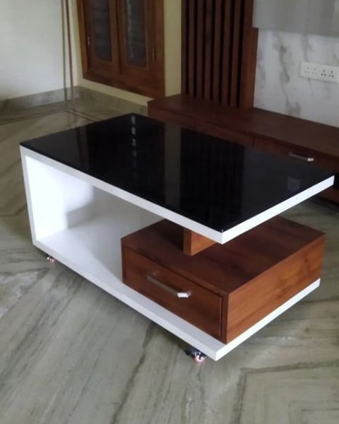 Manish Furniture Movable Coffee Table movable coffee table