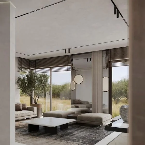 Vogue Interiors area rug open floor plan