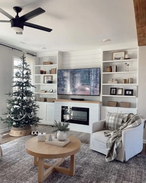 Neutral Home Design area rug open floor plan