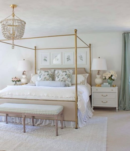 T U F T  &  T R l M bedroom with canopy bed