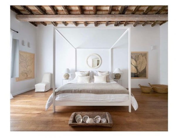 A&D on Instagram bedroom with canopy bed