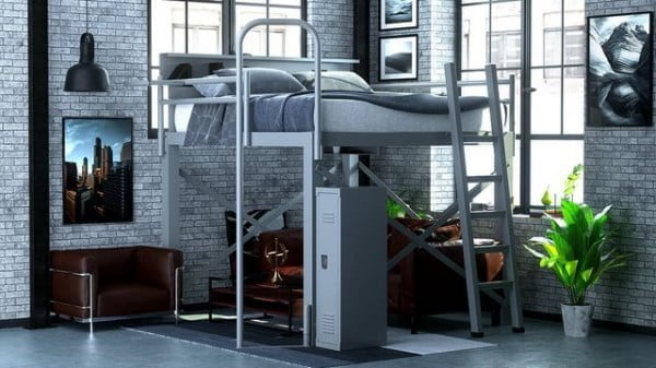 Maximize Your Space with a High Quality, Heavy Duty Adult Loft Bed bedroom with loft bed
