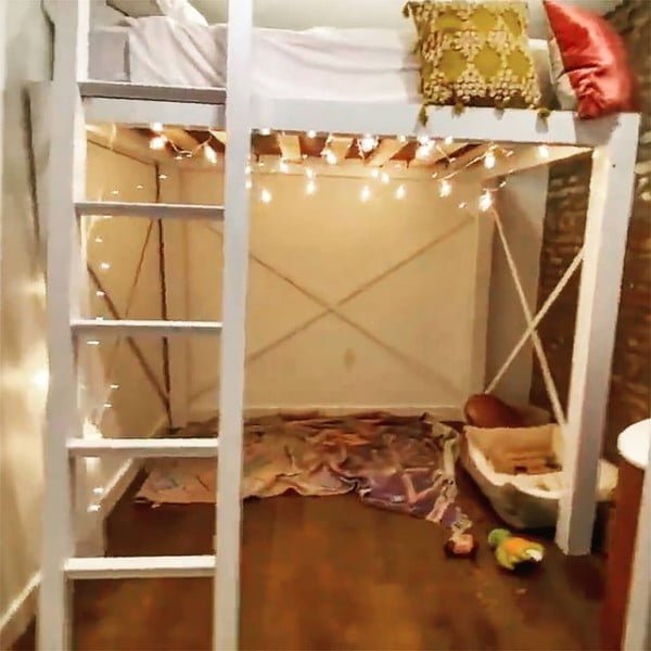 Queen Loft Bed bedroom with loft bed