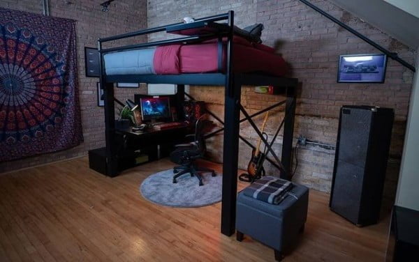 Francis Lofts & Bunks bedroom with loft bed