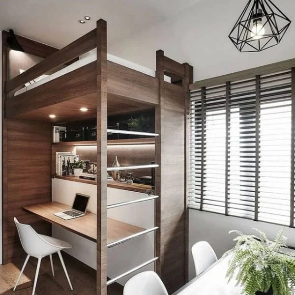 Small Bedroom with Loft Bed bedroom with loft bed