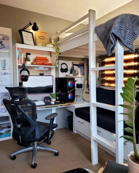 Maurize Esteban bedroom with loft bed