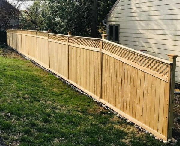 Charming Lattice Fence Design fence with lattice top