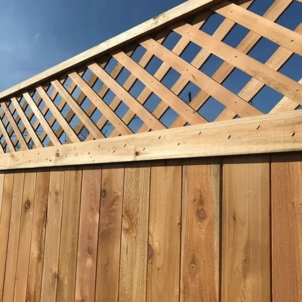 Lattice Fence Design fence with lattice top