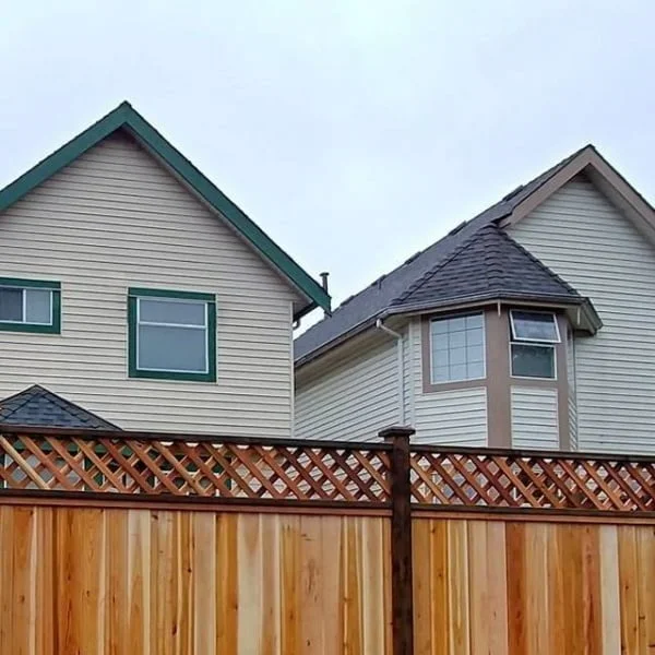 Custom Lattice Fence fence with lattice top