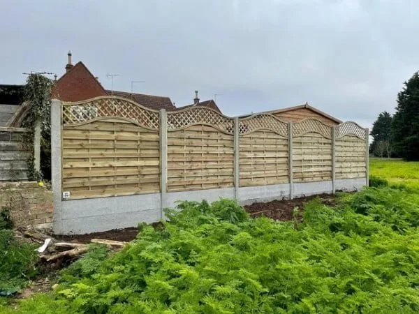 Wooden Lattice Fence fence with lattice top